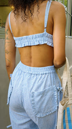 Top “Mood be cute” Pretty Blue